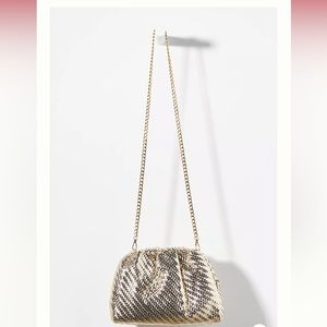 Anthropologie The Frankie Clutch Gold